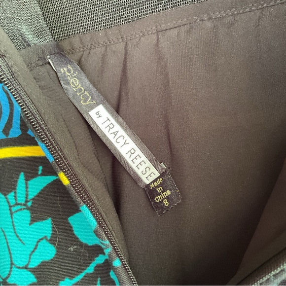 Plenty by Tracy Reese skirt color florals, Wide elastic waistband. Sz 8. Lined - Picture 5 of 5